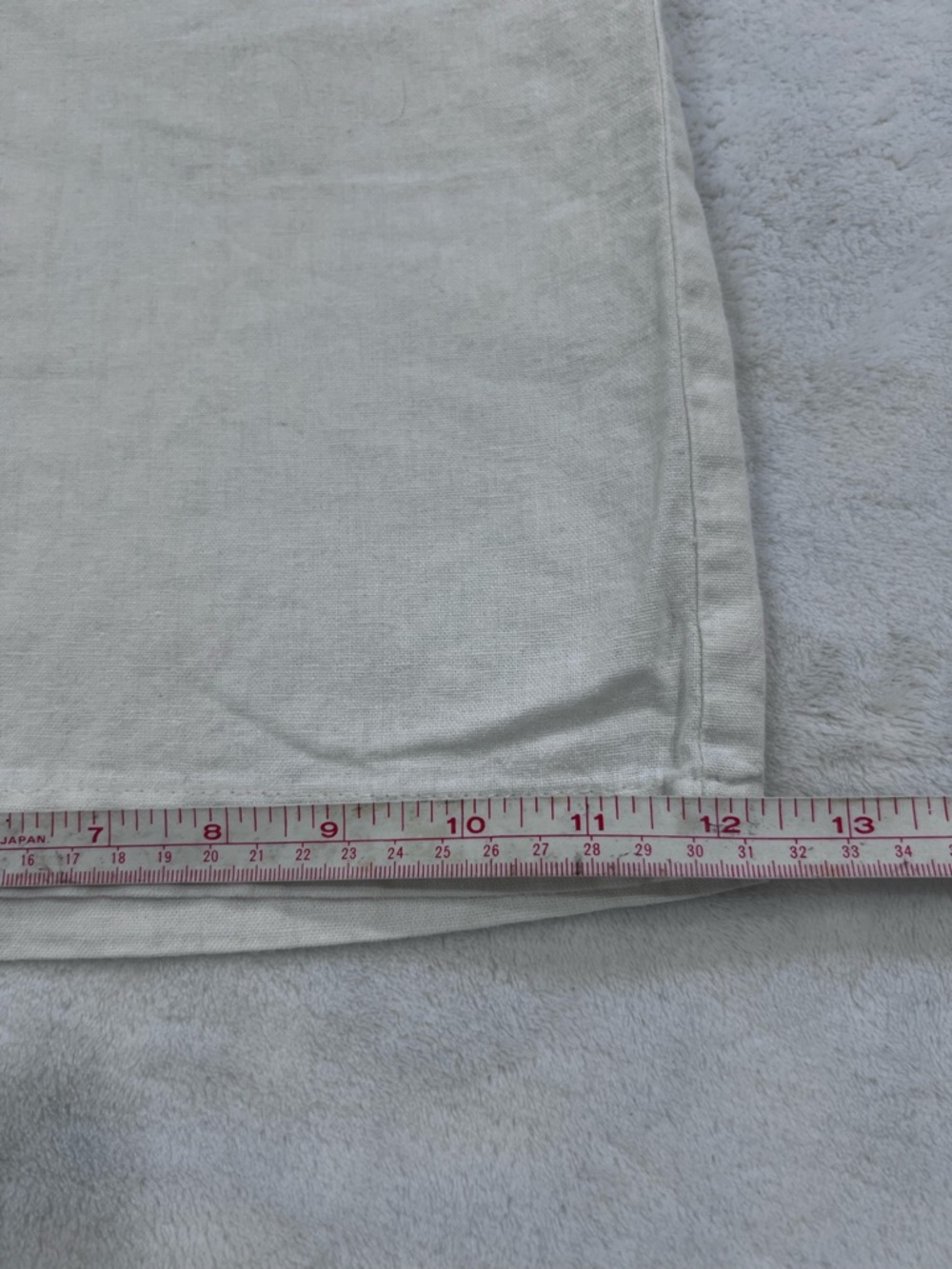 Coffee Bean White Linen Blend Wide Leg Pants Paperbag Waist Size M - Picture 6 of 13